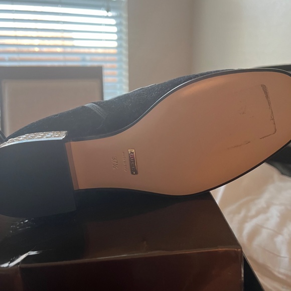 Authentic  Gucci Horsebit GG Velvet Crystal Ankle Boot - Picture 14 of 15